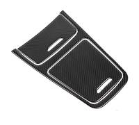 Cryfokt ABS Carbon Fiber Console Panel Trim Black 25.3 * 18.2 * 0.5cm Compatible with Mercedes A Class CLA GLA - Luxury Gloss Appearance for Central Control Panel