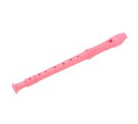Cryfokt ABS Recorder Instrument for Kindergarten and Elementary School Music Courses, 8 Hole Soprano Recorder, Cultivating Children's Music Interest, Clear Voice and Accurate Intonation (Pink)
