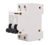 Cryfokt AC DC Miniature Circuit Breaker 63A 2P DIN Guide Rail for Solar Panel Grid Connected Systems