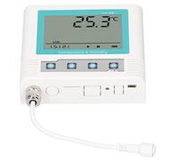 Cryfokt Accurate Temperature Data Logger USB External Sensor with Large LCD Display for Cold Chain Logistics, ABSEquipment DC5V Power Supply 4.7 X 4. X 1.3in