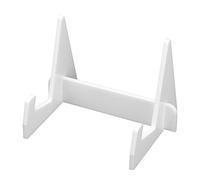 Cryfokt Acrylic Book Display Stand Durable Easy to Use Stable for Office Bookcase Kitchen Home (White)