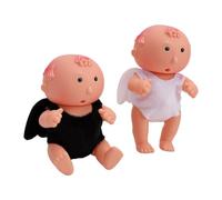 Cryfokt Adorable Mini Baby Dolls, Soft 12cm Design | Soothing features, Adorable display, Lightweight for play, Random eyes