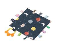 Cryfokt Adorable Tags Security Blanket with Teether for Babies, Soft and Comforting Soothing Blanket, Helps Develop Fine Motor Skills, Baby Security for Home and Travel Use, 25 X 25cm