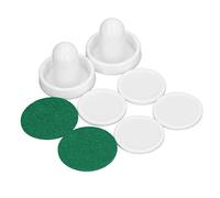 Cryfokt Air Hockeys Accessories 60mm Pusher and Pucks Kit for Ultimate Gaming Experience 8 Pieces (Type A)