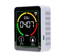 Cryfokt Air Quality Meter Portable 3 in 1 CO2 Temperature Humidity Tester for Home School Office 1200mAh Rechargeable