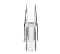 Cryfokt Alto Saxophone Bright Crystal Mouthpiece for Jazz Music Easy to Enjoy Suitable for Novice or Professional Saxophonists for Beginner Music Player Transparent