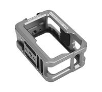 Cryfokt Aluminium Alloy Protective Case for OSMO Action Camera, Lightweight Anti-Collision Housing Shell with Cold Shoe Mount for Outdoor Activities, Silver-White 76mm