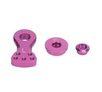 Cryfokt Aluminum 25T Servo Saver Durable Adjustable Arm for 1/10 Remote Control Car High Performance 3 Units (Purple)