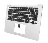 Cryfokt Aluminum Alloy ABS Silver Keyboard Base Wear Resistant Replacement for Air 13in 2013-2017 Suitable for Core I5/i7 Backlit Keyboard for Electro Magnetic Compatibility