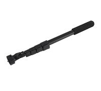 Cryfokt Aluminum Alloy Phone Selfie Stick 5 Section Retractable Selfie Pole Holder for Vlogging Black Non-Slip Handle for Outdoor Activities