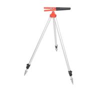 Cryfokt Aluminum Alloy Surveying Prism Pole Tripod, Lightweight Sturdy Retractable Design with Bubble Level and Pointed Feet for Total Station GPS GNSS Construction Tunnel Bridge