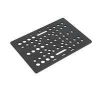 Cryfokt Aluminum Gate Plate, Durable, Foldable Groove, Linear Printer, Universal Guide, Black Anodized Gate Plate for CNC Lathe (Board)