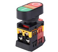 Cryfokt APBB-22/25N Double Push Button Switch with LED Light - Compact and Safe Design - Versatile Switch for Different Button Responses 1 X (#2)