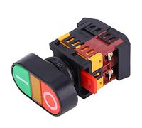 Cryfokt APBB-22/25N Double Push Button Switch with LED Light - Compact and Safe Design - Versatile Switch for Different Button Responses 1 X (#1)