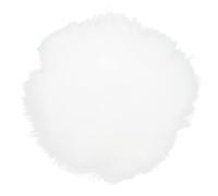 Cryfokt Artificial Fur Lavalier Mic Wind Muff Soft and Compact Clip On Furry Mic Muff for Outdoor and Indoor Recording 1cm Size (White)