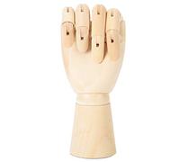 Cryfokt Artists Wood Sculpture Model Durable Wooden Hand Puppet for Photography Props 10 X 25cm