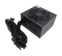 Cryfokt ATX 600W Aluminum Active Computer Power Supply for High Performance Gaming Graphics Cards, Efficient Energy Conservation, Ideal for Dual Core Platforms, Black