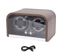 Cryfokt Automatic Watch Winder with LED Light, Elegant Design, 5 Modes for Watch Maintenance, Fiber Density Board (2 Positions)