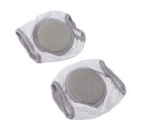 Cryfokt Baby Crawling Knee Pads, Soft Cotton Elastic Prevent Slipping for Infant Knee Protection, Breathable for Babies, 2 Pack (Grey)