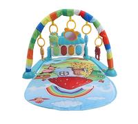 Cryfokt Baby Kick Play Piano Gym Mat for Newborns Soft Fabric Early Development Toy 28.35x15.75x18.5in (Mushroom Animal Pattern)