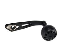 Cryfokt Baitcasting Reel Handle Ergonomic Metal Design Durable Fishing Reel Handle for Freshwater and Saltwater Fishing (DSH019 Matte Black)