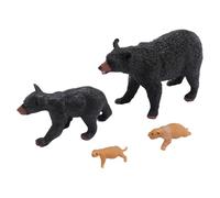 Cryfokt Bear Life Cycle Figurine Cognitive Growth Model for Students Playtime PVC 4 Count
