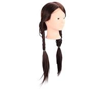 Cryfokt Beauty Teachers Long Hair Mannequin Head Various Functions High Temperature Synthetic Hair Styling Practice Training Head, Suitable for Anyone Engaged in Hairdressing Work