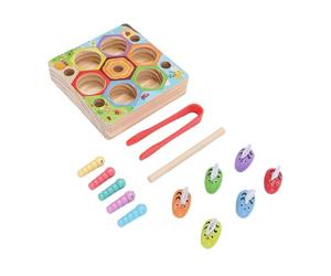 Cryfokt Beehive Matching Game Toy with Color Recognition, Hand Eye Coordination Training, Suitable for Kindergartens and Critical Thinking, Smooth Wooden Material