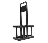 Cryfokt Beer Caddy Holder Foldable Portable Thickened Handle Beverage Display Basket for Family Life Outdoor Picnics Plastic (Black)