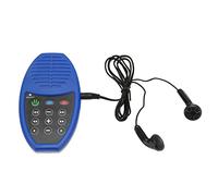 Cryfokt Bible Player Christian Standard Bible Electronic Rechargeable 4G Capacity Reader with Built in Speaker and LED Light for Seniors Night Reading (Blue)