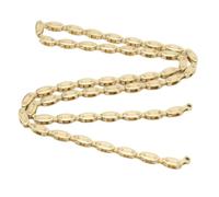 Cryfokt Bike Chain High Strength Single Speed Quiet Running for Fixed Gear for BMX Bike Gold Manganese Steel 100 Link