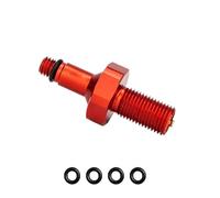 Cryfokt Bike Valve Adapter, 7075 Aluminum Alloy Rear Shock Inflation Conversion Nozzle Tool, IFP Internal Thread for Mountain Bike Air Valve, Ultra Lightweight 4.3g Compact Design for (Red)