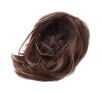Cryfokt Bingle Wig Short Brown Synthetic Hair for Cosplay Stylish Heat Resistant Wig for Daily Use and Halloween Events