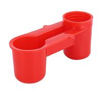 Cryfokt Bird Drinking Fountain Efficient Farm Equipment for Water Supply and Drug Use Suitable for Birds Drinking Tool, PVC Red 4 X 1.5 X 1.7in 20pcs, Farm Accessory