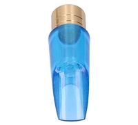 Cryfokt Blue Transparent Bb Alto Saxophone Mouthpiece ABS Replacement for Eb Alto Bb Treble Tenor Sax Pop Jazz Wind Instrument Part