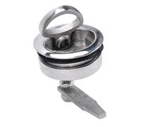 Cryfokt Boat Cam Latch, 316 Stainless Steel Marine Latch with Rotating Lock Handle, Flush Turning Lift Handle Lock for Marine Floor Hatches and Storage Compartments