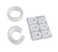 Cryfokt C-Shaped Bracelet Silicone Mold, Fashionable 3pcs Set for Hand-Made Jewelry Projects, Ages, Durable and Reusable Silicone Material