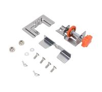 Cryfokt Cabinet Door Installation Jig, Adjustable 0-40mm Clamping Thickness Stainless Steel Mounting Tool, Frameless Cabinet Door Jig with Handle and Accessories for Left Right Doors
