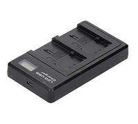 Cryfokt Camera Battery Charger Portable LCD Display NP-FV100 Double Charging for Outdoor Photography