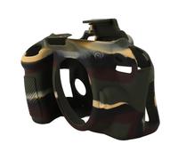 Cryfokt Camera Silicone Case Lightweight Anti Scratch Housing for D3300 D3400 Easy Install Protective Sleeve (Dark Green)