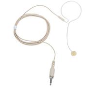 Cryfokt Capacitive 3.5MM Jack Single Earhook Microphone Comfortable Headset for TV Announcers and Aerobics Teachers Cream Color
