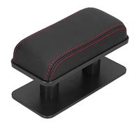 Cryfokt Car Arm Rest Holder with Adjustable Height, AntiFatigue Support Pad for Comfort, Sturdy ABS and PU Material, 1 Unit (A(black with red edge))