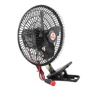 Cryfokt Car Clamp/Holder Fan, Strong Wind Heavy Service Black Silent Car Cooling Fan, Puro Lighter For the For Bus For Truck (DC24V)