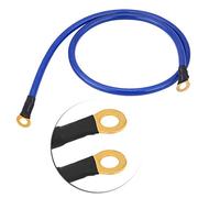 Cryfokt Car Earth Cable System Improve Engine Efficiency for All Cars 5-Point Grounding Wire Kit PVC Blue 100cm 80cm 60cm
