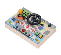 Cryfokt Car Steering Wheel Toy for Cognitive Development, Engaging Educational Tool for Toddlers, Safe and Long Lasting Wooden Design for Early Learning