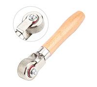 Cryfokt Car Wheel Wooden Handle Tire Patch Repair Tool Efficiently Sealing Patches for Quick Puncture Repair, Lightweight Portable Design for On-the-Go Use, Durable Roller Tube Stitcher for DIY (M)
