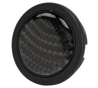 Cryfokt Carbon Fiber Horn Push Button Kit for 6 Bolt Steering Wheel, Replacement Horn Button for Auto, Easy Installation, Black/ABS, 1 Pack