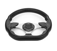 Cryfokt Carbon Fiber Style Drifting Steering Wheel 12.5in Racing Wheel with Horn Button for Car Modification