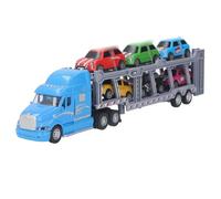 Cryfokt Carrier Truck Toy, Imaginative Play, Pull Back Action for Children, 1/48 Scale Set, Eco-Friendly Materials, 8 Pieces