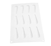 Cryfokt Carrot Shape 12 Grid Silicone Cake Mold Easy-to- Baking Mould - High/Low Temperature, Non-Stick - Fudge, Syrup, Chocolate Home Supplies